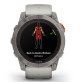 Fenix 7X Pro – Sapphire Solar - Edition Titanium - with Fog Gray/Ember Orange Band - 010-02778-15 - Garmin